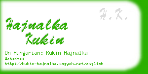 hajnalka kukin business card